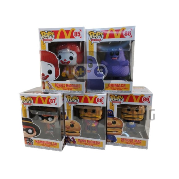 Funko Pop! Ronal McDonald, Grimace, Hamburglar, Mc - Picture 1 of 2